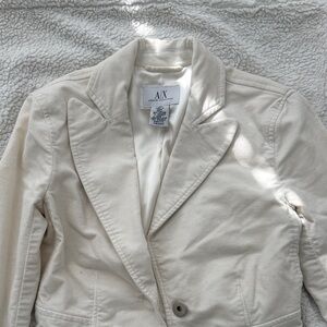 Armani Exchange Women's Off-White Blazer